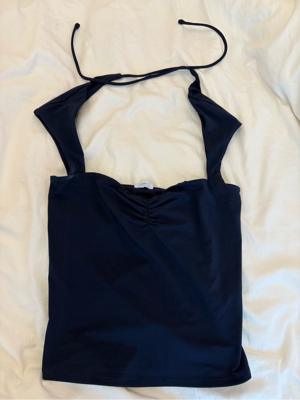 Garage Navy Halter Camisole
